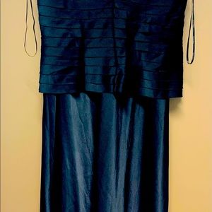 Calvin Klein couture evening wear. REDUCED. Black satin. Well priced.